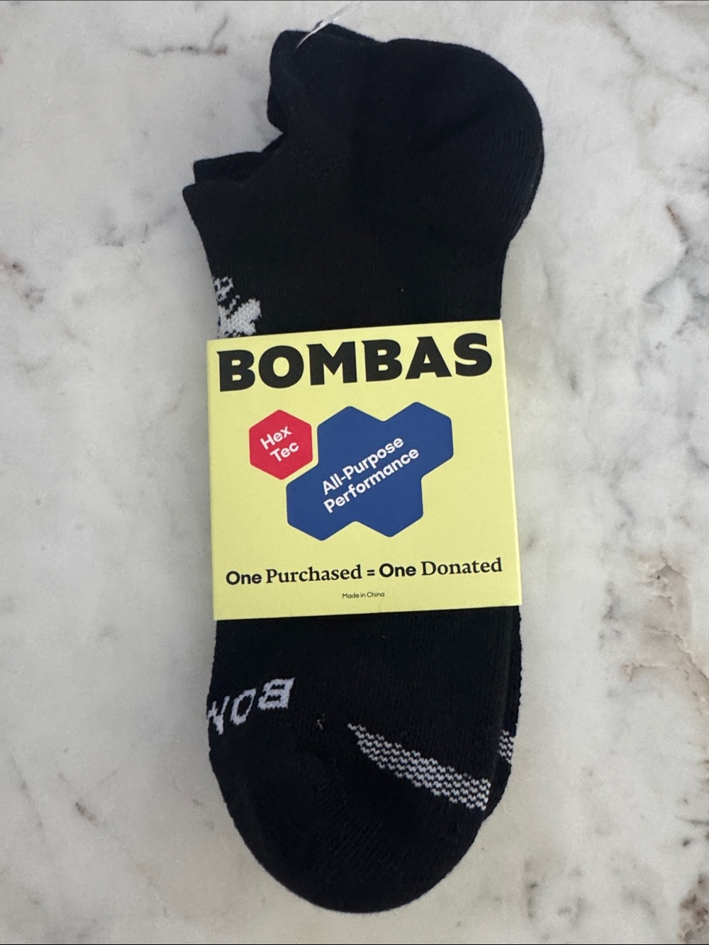 Bombas Black Athletic Ankle Socks